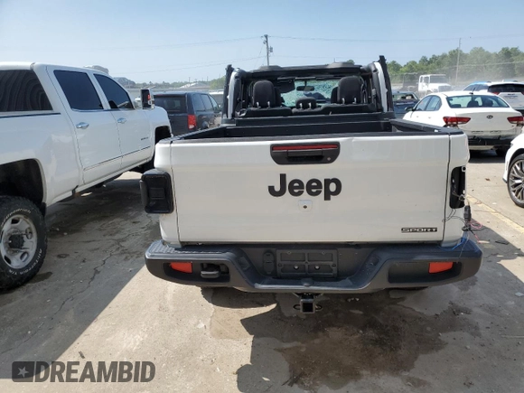 2020 Jeep Gladiator Sport S z VIN 1C6HJTAG1LL147810, wystawiony jako Copart lot #58801765 z przebiegiem 48 103 mil mil oraz Nie do naprawy • Non repairable. Historia ofert i sprzedaży dostępna na DreamBid. Obrazek 6.