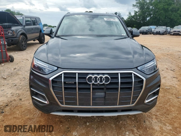 2021 Audi Q5 Premium Plus with VIN WA1BAAFY6M2083415, listed as a Copart auction lot 58831785 with 21,055 mi miles and Salvage title. Bid and sale history available at DreamBid. Image 5.