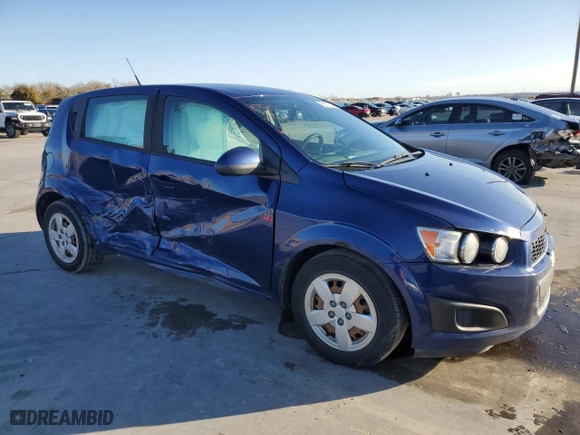 2014 Chevrolet Sonic LS with VIN 1G1JA6SH7E4135279, listed as a Copart auction lot 85512374 with 100,090 mi miles and Salvage Title. Bid and sale history available at carsss.com. Image 4.