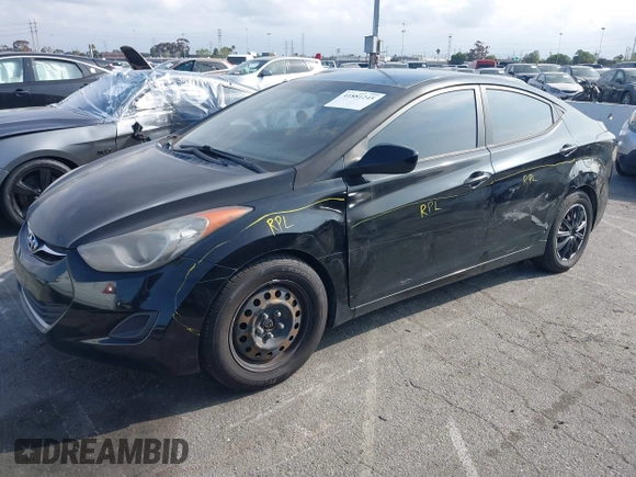2012 Hyundai Elantra Limited with VIN KMHDH4AE5CU213997, listed as a IAAI auction lot 41881245 with 167,998 mi miles. Bid and sale history available at carsss.com. Image 2.