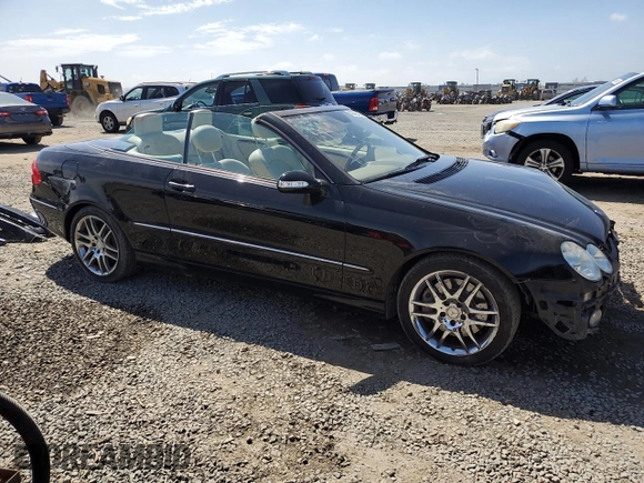 2008 Mercedes-Benz CLK 350 with VIN WDBTK56F18T089313, listed as a Copart auction lot 49496485 with 101,711 mi miles and Salvage title. Bid and sale history available at DreamBid. Image 4.