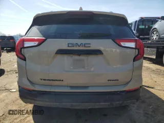 2023 GMC Terrain SLE with VIN 3GKALTEG2PL150566, listed as a Copart auction lot 48999765 with 50,907 mi miles and Salvage title. Bid and sale history available at DreamBid. Image 6.