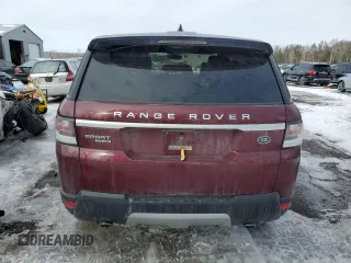 2017 Land Rover Range Rover Sport HSE with VIN SALWR2FK7HA156782, listed as a Copart auction lot 46818065 with 147,726 mi miles and Clean Title. Bid and sale history available at carsss.com. Image 6.
