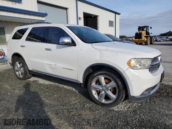 2013 Dodge Durango Citadel with VIN 1C4SDHET7DC510221, listed as a Copart auction lot 76639644 with 165,243 mi miles and Clean Title. Bid and sale history available at carsss.com. Image 4.