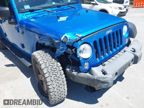 2015 Jeep Wrangler Unlimited Sport with VIN 1C4BJWDG2FL509773, listed as a IAAI auction lot 42753729 with 156,330 mi miles and . Bid and sale history available at DreamBid. Image 6.