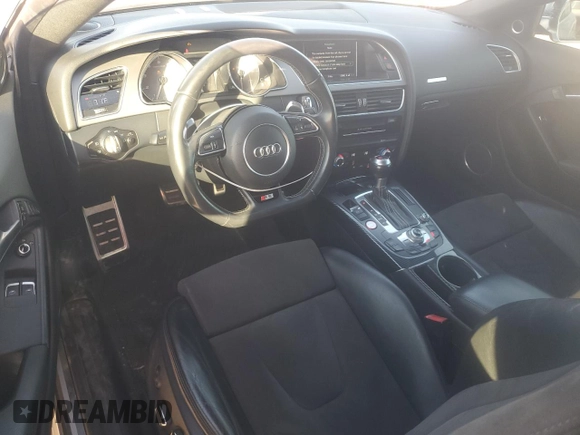 2015 Audi S5 Premium Plus with VIN WAUCGAFR5FA014240, listed as a Copart auction lot 46803145 with 79,657 mi miles and Salvage Title. Bid and sale history available at carsss.com. Image 8.
