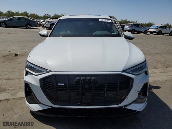 2023 Audi e-tron Sportback S line Premium Plus with VIN WA12AAGE4PB025635, listed as a Copart auction lot 68752484 with 10,156 mi miles and Salvage Title. Bid and sale history available at carsss.com. Image 5.