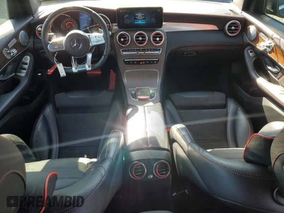 2020 Mercedes-Benz GLC with VIN W1N0G6EB8LF823021, listed as a Copart auction lot 43723525 with 56,069 mi miles and Salvage Title. Bid and sale history available at carsss.com. Image 8.