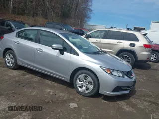 2015 Honda Civic Sedan LX with VIN 19XFB2F50FE702158, listed as a IAAI auction lot 41946929 with 48,646 mi miles. Bid and sale history available at carsss.com. Image 1.