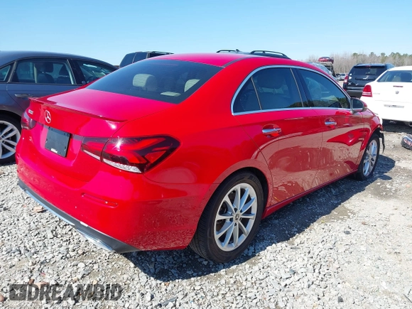 2019 Mercedes-Benz A 220 with VIN WDD3G4EBXKW025908, listed as a IAAI auction lot 41679913 with 58,738 mi miles and . Bid and sale history available at DreamBid. Image 4.