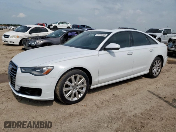 2016 Audi A6 Premium Plus with VIN WAUGFAFC9GN027566, listed as a Copart auction lot 64305925 with 74,445 mi miles and Salvage title. Bid and sale history available at DreamBid. Image 1.