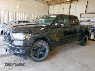 2020 Ram 1500 Lone Star with VIN 1C6RREFT8LN186512, listed as a Copart auction lot 61055915 with 99,418 mi miles and Salvage title. Bid and sale history available at DreamBid. Image 1.
