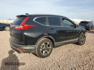 2017 Honda CR-V Touring with VIN 7FARW1H90HE029644, listed as a Copart auction lot 50813995 with 81,078 mi miles and Salvage Title. Bid and sale history available at carsss.com. Image 3.