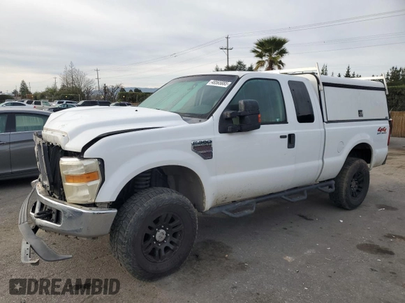 2008 Ford Super Duty F-250 SRW XL with VIN 1FTSX21R18EB68466, listed as a Copart auction lot 48565885 with 135,833 mi miles and Salvage Title. Bid and sale history available at carsss.com. Image 1.