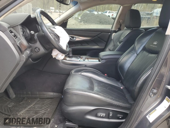 2012 Infiniti M with VIN JN1BY1ARXCM395969, listed as a Copart auction lot 52706675 with Not provided miles and Salvage title. Bid and sale history available at DreamBid. Image 7.
