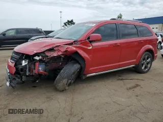 2015 Dodge Journey Crossroad with VIN 3C4PDCGG9FT517560, listed as a Copart auction lot 58935135 with 108,088 mi miles and Salvage title. Bid and sale history available at DreamBid. Image 1.