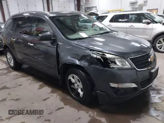 2013 Chevrolet Traverse LS with VIN 1GNKVFED2DJ239436, listed as a IAAI auction lot 41116589 with 120,161 mi miles and . Bid and sale history available at DreamBid. Image 1.