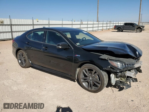 2020 Acura TLX w/A-Spec Pkg with VIN 19UUB3F61LA002283, listed as a Copart auction lot 49169465 with 39,176 mi miles and Salvage Title. Bid and sale history available at carsss.com. Image 4.