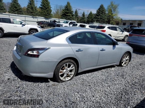 2013 Nissan Maxima SV with VIN 1N4AA5AP8DC812442, listed as a Copart auction lot 55475245 with 209,526 mi miles and Salvage Title. Bid and sale history available at DreamBid. Image 3.