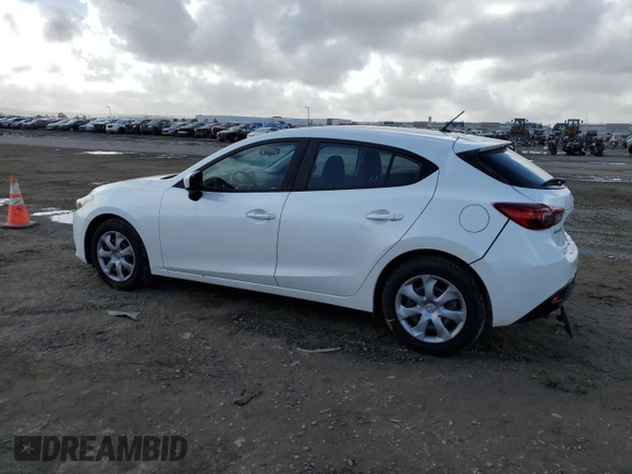 2016 Mazda 3 i Sport with VIN JM1BM1J79G1287549, listed as a Copart auction lot 45183375 with 43,123 mi miles and Salvage Title. Bid and sale history available at DreamBid. Image 2.