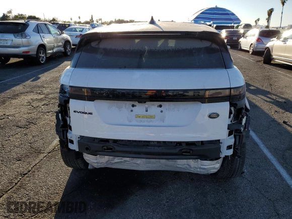 2023 Land Rover Range Rover Evoque Dynamic SE with VIN SALZL2FX2PH222607, listed as a Copart auction lot 47630765 with 15,882 mi miles and Salvage Title. Bid and sale history available at carsss.com. Image 6.