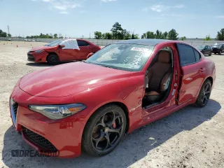 2018 Alfa Romeo Giulia Ti Sport with VIN ZARFAECN7J7589588, listed as a Copart auction lot 48062563 with 65,303 mi miles. Bid and sale history available at carsss.com. Image 1.