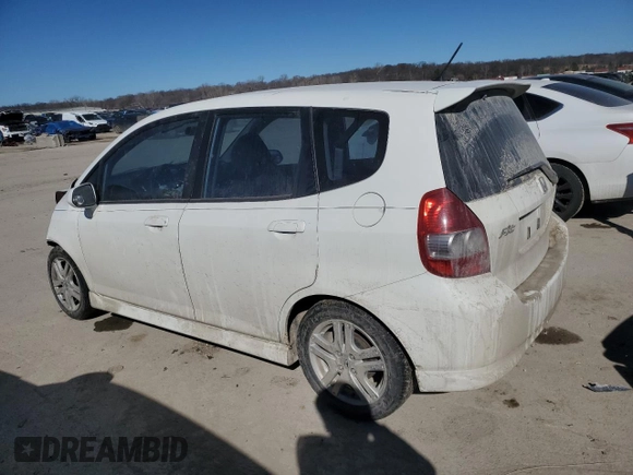 2007 Honda Fit Sport with VIN JHMGD38617S004925, listed as a Copart auction lot 47112235 with 249,849 mi miles and Salvage Title. Bid and sale history available at carsss.com. Image 2.