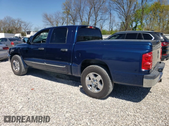 2005 Dodge Dakota Laramie with VIN 1D7HW58N35S158901, listed as a Copart auction lot 50382724 with 188,113 mi miles and Salvage Title. Bid and sale history available at DreamBid. Image 2.