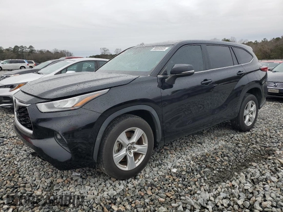 2020 Toyota Highlander LE with VIN 5TDZZRAH6LS000463, listed as a Copart auction lot 88069555 with 77,032 mi miles and Salvage title. Bid and sale history available at DreamBid. Image 1.
