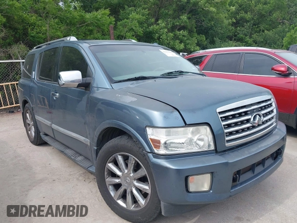 2008 Infiniti QX56 with VIN 5N3AA08D78N912991, listed as a IAAI auction lot 42069298 with 207,270 mi miles. Bid and sale history available at carsss.com. Image 1.