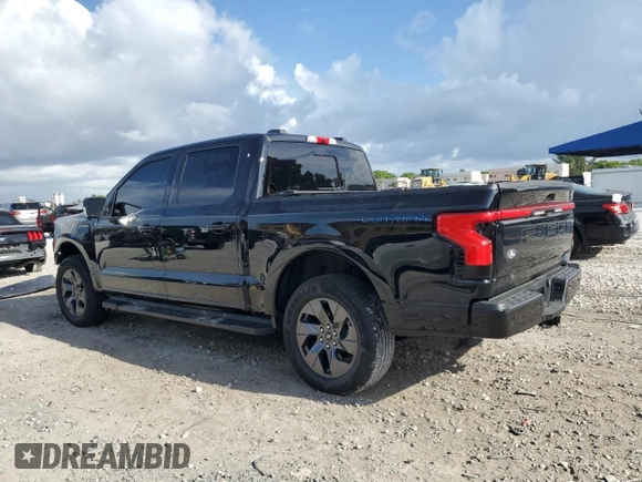 2024 Ford F-150 Lightning Lariat with VIN 1FT6W5L7XRWG09251, listed as a Copart auction lot 59702915 with 6,338 mi miles and Non repairable. Bid and sale history available at DreamBid. Image 2.