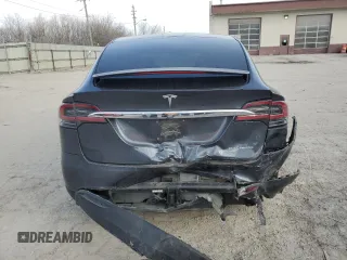 2020 Tesla Model X Long Range with VIN 5YJXCBE21LF263048, listed as a Copart auction lot 47554495 with Not Provided miles and Salvage Title. Bid and sale history available at carsss.com. Image 6.