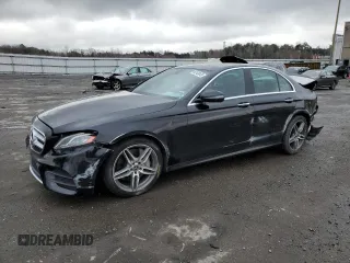 2018 Mercedes-Benz E-Class E 300 with VIN WDDZF4KB6JA354764, listed as a Copart auction lot 44742443 with 53,523 mi miles. Bid and sale history available at carsss.com. Image 1.