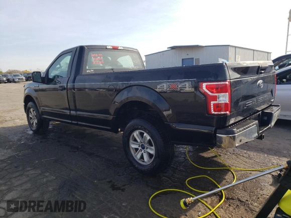 2018 Ford F-150 XL with VIN 1FTMF1EP0JKC60951, listed as a Copart auction lot 77759594 with 152,604 mi miles and Salvage title. Bid and sale history available at DreamBid. Image 2.