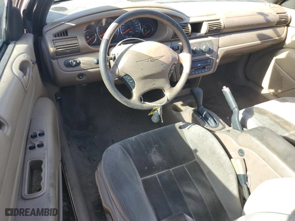 2004 Chrysler Sebring LX with VIN 1C3EL45X84N420919, listed as a Copart auction lot 43266725 with 98,528 mi miles and Salvage Title. Bid and sale history available at carsss.com. Image 8.