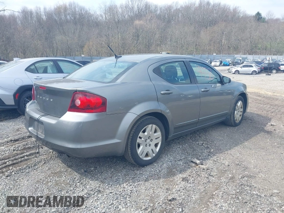 2012 Dodge Avenger SE with VIN 1C3CDZAB8CN322466, listed as a IAAI auction lot 42054458 with 118,098 mi miles and . Bid and sale history available at carsss.com. Image 4.