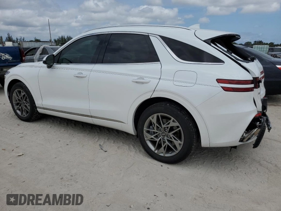 2024 Genesis GV70 2.5T z VIN 5NMMADTBXRH015430, wystawiony jako Copart lot #54186515 z przebiegiem 12 249 mil mil oraz Szkoda całkowita • Salvage title. Historia ofert i sprzedaży dostępna na DreamBid. Obrazek 2.