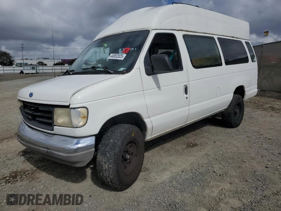 1995 Ford Econoline Wagon XL z VIN 1FBJS31H0SHB49053, wystawiony jako Copart lot #44952525 z przebiegiem Nie podano mil oraz Szkoda całkowita • Salvage title. Historia ofert i sprzedaży dostępna na DreamBid. Obrazek 1.