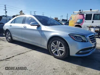 2018 Mercedes-Benz S 450 with VIN WDDUG6GB4JA407506, listed as a Copart auction lot 48018575 with 76,049 mi miles and Salvage Title. Bid and sale history available at carsss.com. Image 4.