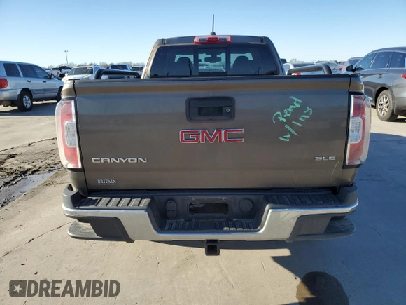 2016 GMC Canyon 2WD SLE with VIN 1GTH5CEAXG1278268, listed as a Copart auction lot 48074815 with 85,544 mi miles and Salvage Title. Bid and sale history available at carsss.com. Image 6.