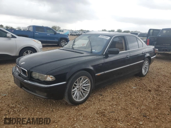 2000 BMW 7 Series 740i with VIN WBAGG8342YDN79307, listed as a Copart auction lot 80962694 with 166,520 mi miles and Clean title. Bid and sale history available at DreamBid. Image 9.