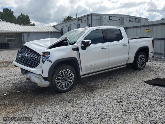 2023 GMC Sierra 1500 Denali Ultimate with VIN 1GTUUHEL2PZ255892, listed as a Copart auction lot 71792964 with 23,494 mi miles and Salvage Title. Bid and sale history available at carsss.com. Image 1.