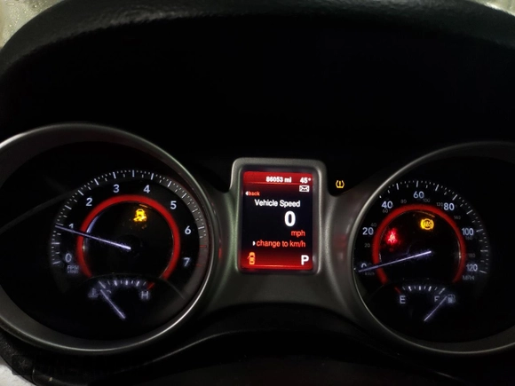 2014 Dodge Journey American Value Pkg with VIN 3C4PDCABXET183518, listed as a Copart auction lot 46734295 with 86,053 mi miles and Salvage Title. Bid and sale history available at carsss.com. Image 9.