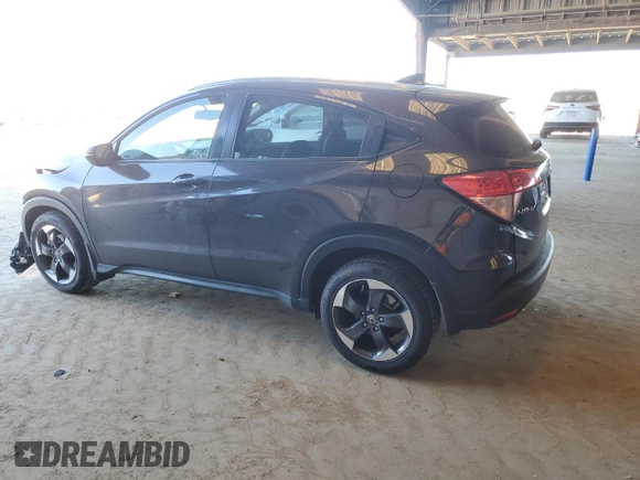 2018 Honda HR-V EX-L Navi with VIN 3CZRU6H71JM727818, listed as a Copart auction lot 48419055 with 35,029 mi miles and Salvage Title. Bid and sale history available at carsss.com. Image 2.