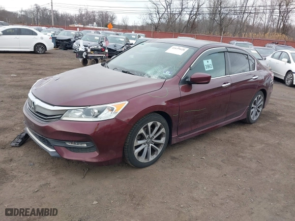 2017 Honda Accord Sedan Sport with VIN 1HGCR2F52HA029721, listed as a IAAI auction lot 41639028 with 126,912 mi miles. Bid and sale history available at carsss.com. Image 18.