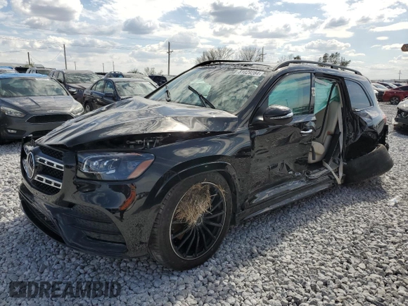 2022 Mercedes-Benz GLS 450 with VIN 4JGFF5KE9NA692495, listed as a Copart auction lot 81029284 with Not Provided miles and Salvage Title. Bid and sale history available at DreamBid. Image 1.