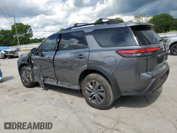 2024 Nissan Pathfinder SV with VIN 5N1DR3BA7RC309597, listed as a Copart auction lot 56742315 with 5,982 mi miles and Salvage title. Bid and sale history available at DreamBid. Image 2.