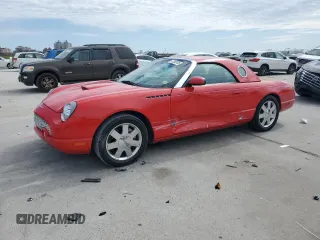 2002 Ford Thunderbird w/Hardtop Premium with VIN 1FAHP60A52Y130912, listed as a Copart auction lot 47558185 with 96,046 mi miles and Salvage Title. Bid and sale history available at carsss.com. Image 1.