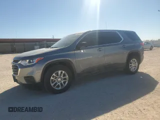 2020 Chevrolet Traverse LS with VIN 1GNERFKW3LJ240505, listed as a Copart auction lot 42263565 with 62,924 mi miles and Salvage Title. Bid and sale history available at carsss.com. Image 1.