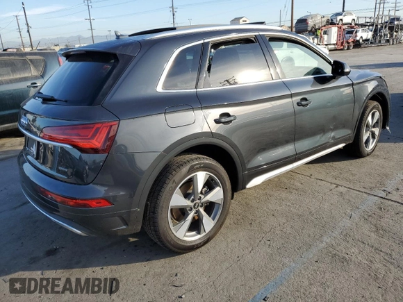 2023 Audi Q5 Premium with VIN WA1ABAFYXP2032836, listed as a Copart auction lot 46546055 with 0 mi miles and Clean Title. Bid and sale history available at carsss.com. Image 3.